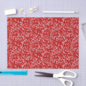 Mousseline Boucles sur papier de tissus rouges (Artisanat)