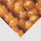 Mousseline Bougies désirées papier de tissus (Détail)