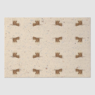 Mousseline Bougies primitives Papier de tissus