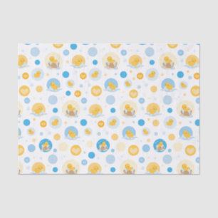 Mousseline Boule de canard jaune Motif cadeau papier de tissu