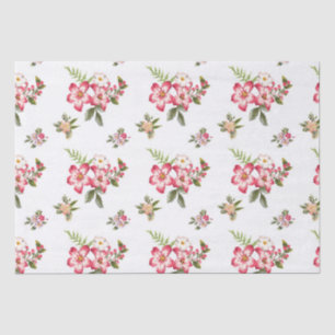 Mousseline bouquet de fleurs papier de tissu