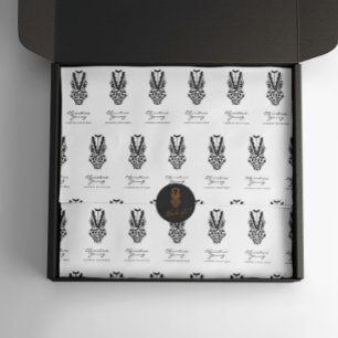 Mousseline Boutique de la Corse Noire Logo Papier Tissu
