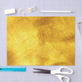 Mousseline Bright Gold Peinture Strots Tissu Papier (Artisanat)