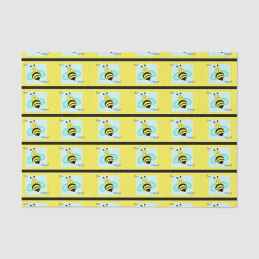 Mousseline "Bumblebee papier de tissus (Recto)