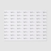 Mousseline Buvez-moi Élégant Script papier de tissu (Recto)