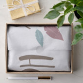 Mousseline Calligraphie hello boho plumes tissu papier (Cadeau)