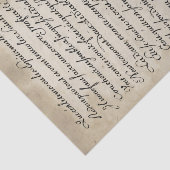 Mousseline Calligraphie Vintage de script papier Tissu (Détail)