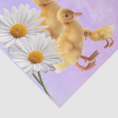 Mousseline Canards violets en papier de tissus (Détail)