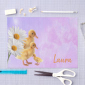 Mousseline Canards violets en papier de tissus (Artisanat)