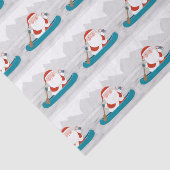 Mousseline Canoe Kayak Papier Tissu de Noël (Détail)