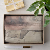 Mousseline Caoutchouc Occidental Aquarelle Découpage papier (Cadeau)