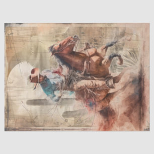 Mousseline Caoutchouc Occidental Aquarelle Découpage papier