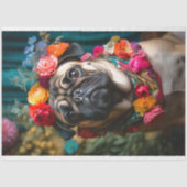 Mousseline Carlin en Florals 4 papier découpage (Recto)