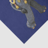 Mousseline Carousel Animal Elephant Photo Papier Tissu (Détail)