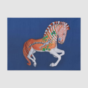 Mousseline Carousel Animal Quagga Zebra Photo Papier Tissu