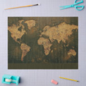 Mousseline Carte du monde Russe Découpage papier de papier de (Artisanat)