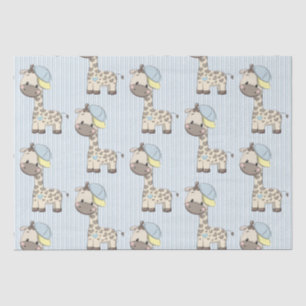 Mousseline Cartoon personnalisé Baby Boy Giraffe Tissu Papier