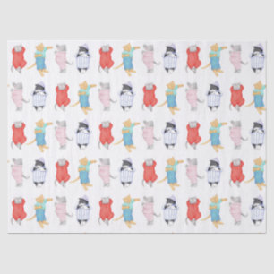 Mousseline CATS PAJAMAS Papier Tissu