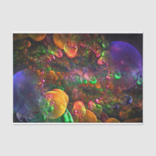 Mousseline cercles de fruits papier de tissu