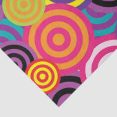 Mousseline cercles psychédéliques papier de tissu (Détail)