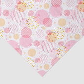 Mousseline Cercles Tissus De Papier Rose (Détail)