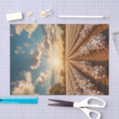 Mousseline Champ de coton Papier de découpage éclairé (Artisanat)