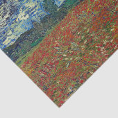 Mousseline Champ de pavot Van Gough Découpage Papier (Détail)