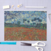 Mousseline Champ de pavot Van Gough Découpage Papier (Artisanat)