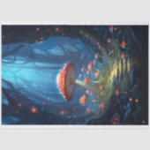 Mousseline Champignons en forêt 3 papier décolpage (Recto)