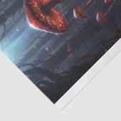 Mousseline Champignons en forêt Collage 1 papier décolpage (Détail)