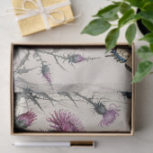 Mousseline Chardon et papillons Papier de tissus (Cadeau)