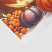 Mousseline Chat d'Halloween avec papier  de découpage Citroui (Détail)