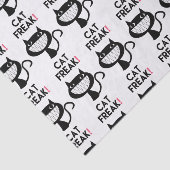 Mousseline Chat Freak ! Papier Tissu Fun (Détail)