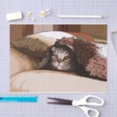 Mousseline chat sous papier de tissu (Artisanat)