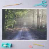 Mousseline Chemin du paysage forestier 24 Feuillet de papier (Artisanat)