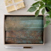 Mousseline Chemin forestier Automne 13 Découpage Papier papie (Cadeau)