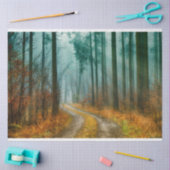 Mousseline Chemin forestier Automne 13 Découpage Papier papie (Artisanat)