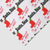 Mousseline Cher papier de tissus Père Noël (Détail)