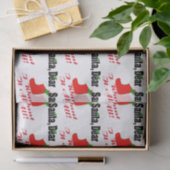 Mousseline Cher papier de tissus Père Noël (Cadeau)