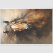 Mousseline Cheval Sauvage 2 Papier Découpage (Recto)