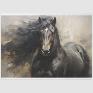 Mousseline Cheval sauvage 7 Papier de découpage