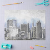 Mousseline Chicago Illinois Stetch Découpage papier (Artisanat)