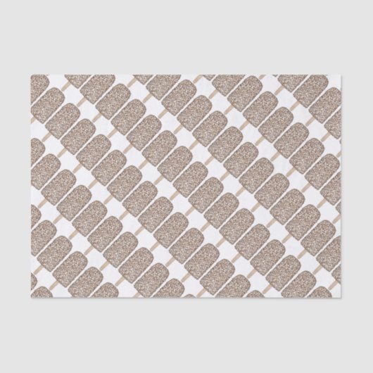 Mousseline Chocolat Eclair Popsicles Popsicles Papier Tissu (Recto)