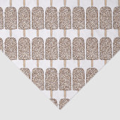 Mousseline Chocolat Eclair Popsicles Popsicles Papier Tissu (Détail)