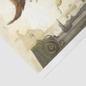 Mousseline Chouette à vapeur 2 papier découpage (Détail)