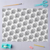 Mousseline Chouette (blanche) - Papier de tissus (Artisanat)