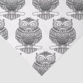 Mousseline Chouette (blanche) - Papier de tissus (Détail)