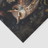 Mousseline Chouette en fleurs 1 papier découpage (Détail)