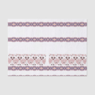 Mousseline Chouette en papier de tissu décoratif