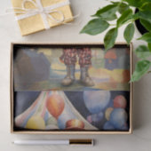 Mousseline Cirque Clown 2 papier découpage (Cadeau)